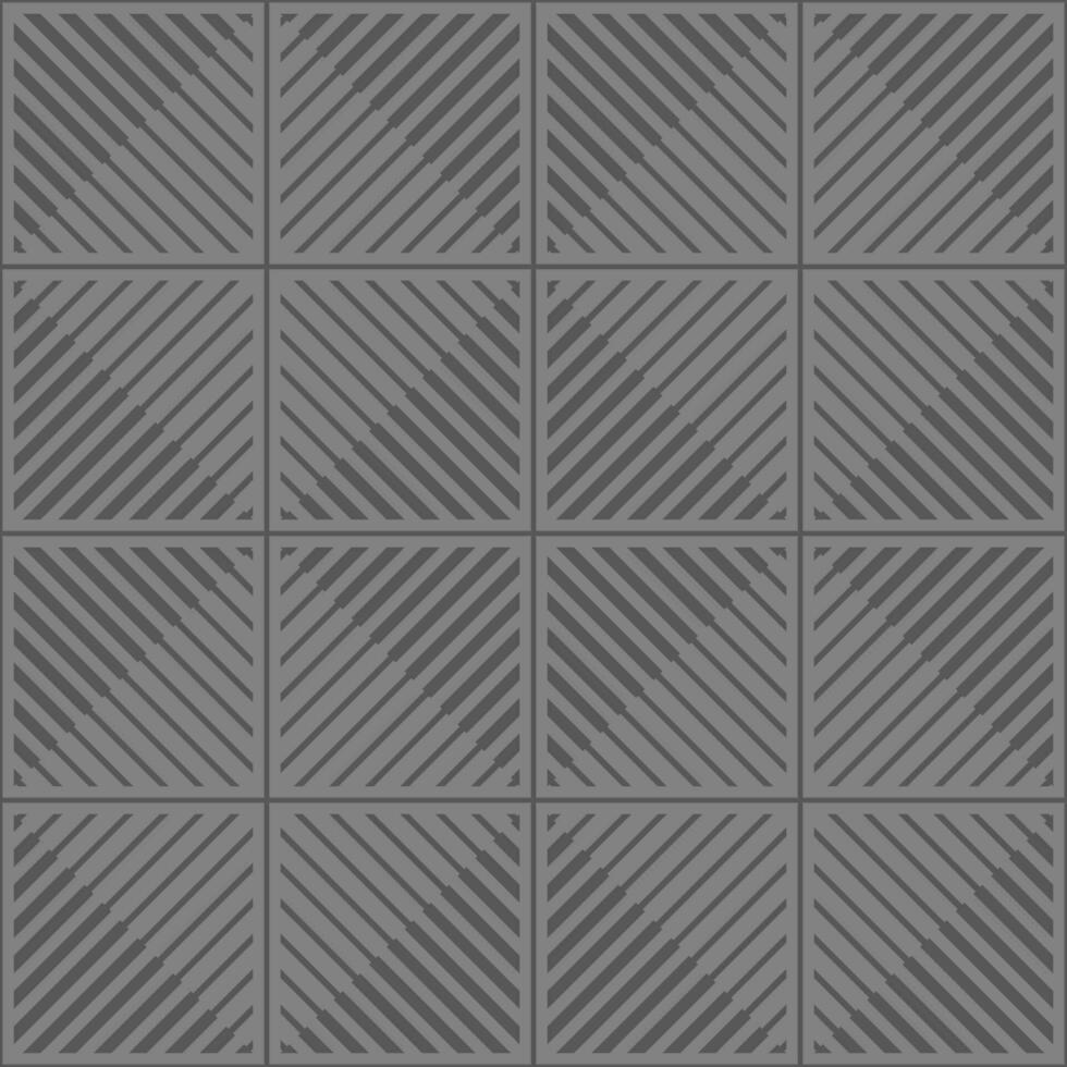 Seamless gray background square pattern. Thick and thin lines diagonal angle 45 degrees. Texture design for textile, garment, fabric, tile, cover, poster, flyer, banner, wall. Vector illustration.