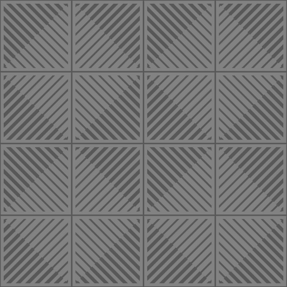 Seamless gray background square pattern. Thick and thin lines diagonal angle 45 degrees. Texture design for textile, garment, fabric, tile, cover, poster, flyer, banner, wall. Vector illustration.