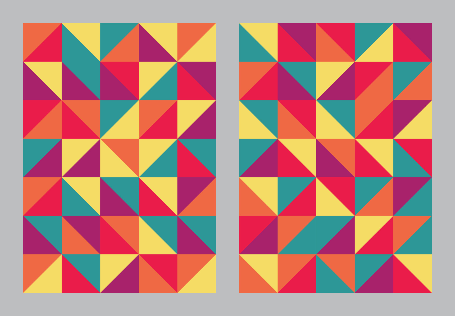 Geometric store art design