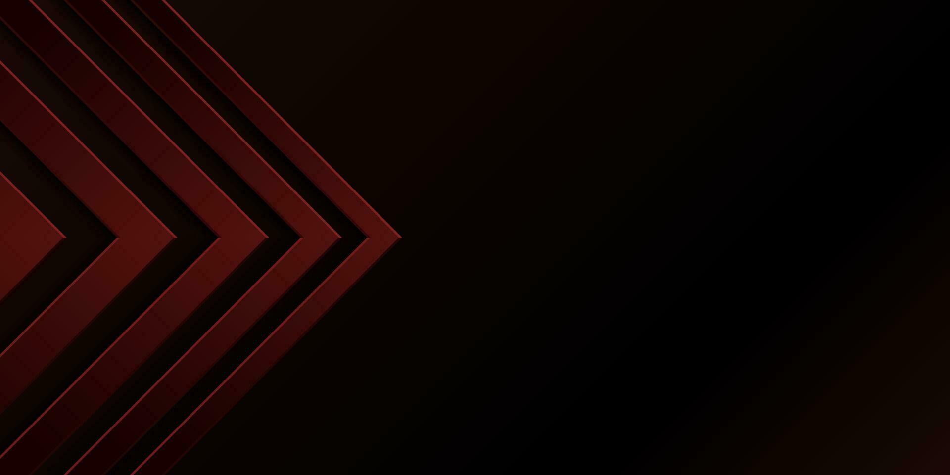 5 layer right angled triangle, red arrowhead. 3D gradient abstract background. Design element for template, card, cover, banner, poster, backdrop, wall. Vector illustration.