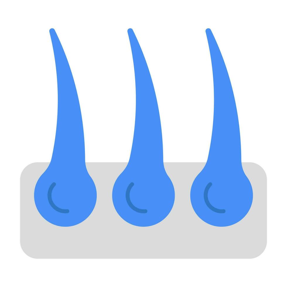 A unique design icon of follicle vector