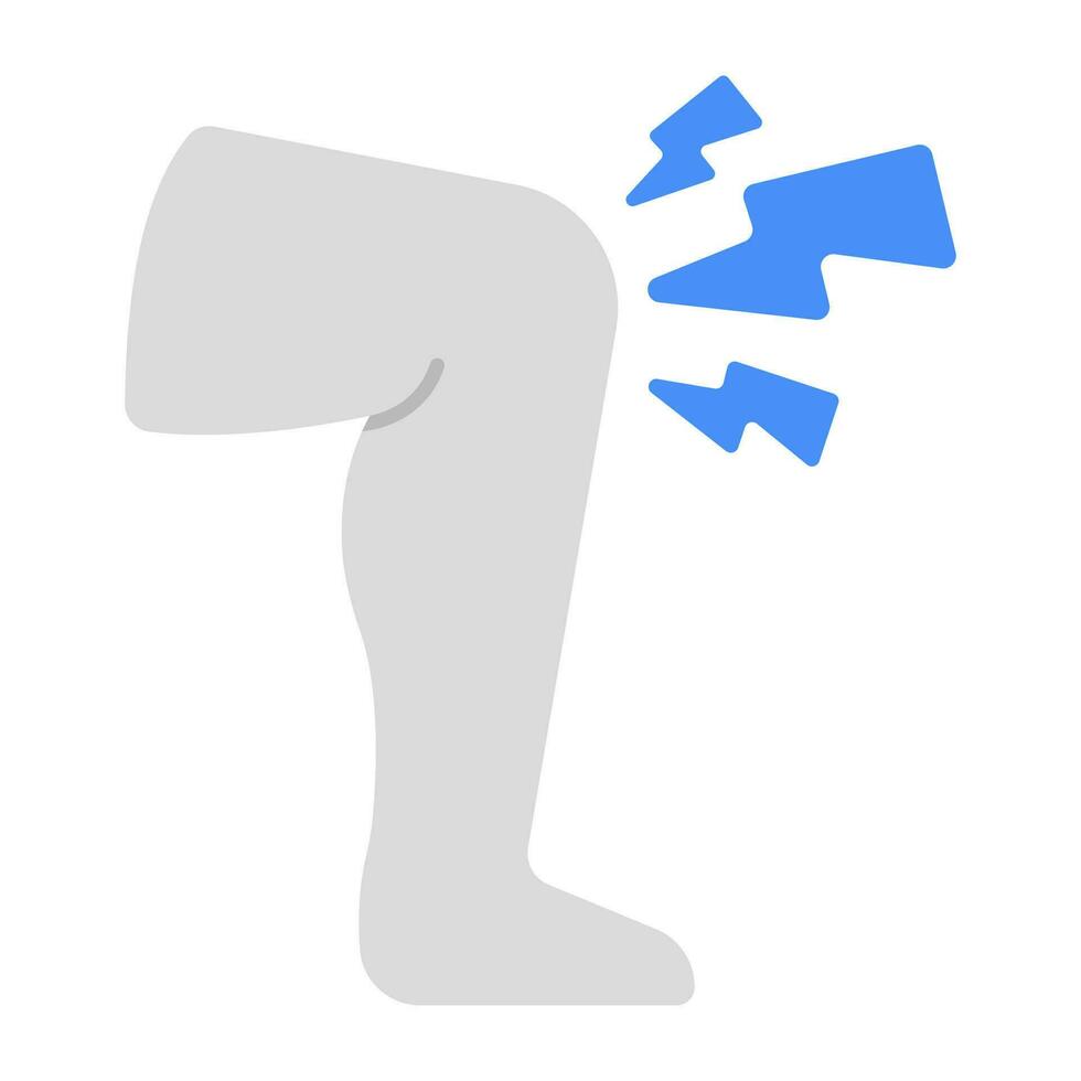 Creative design icon of knee pa vector