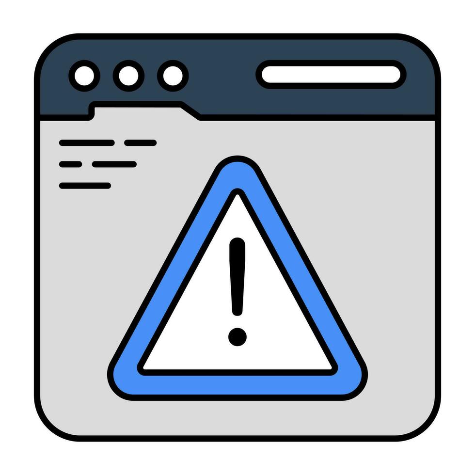 Modern design icon of web error vector