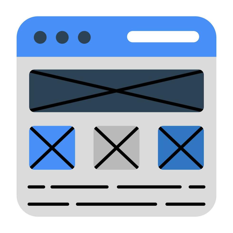 A premium download vector of web wireframe