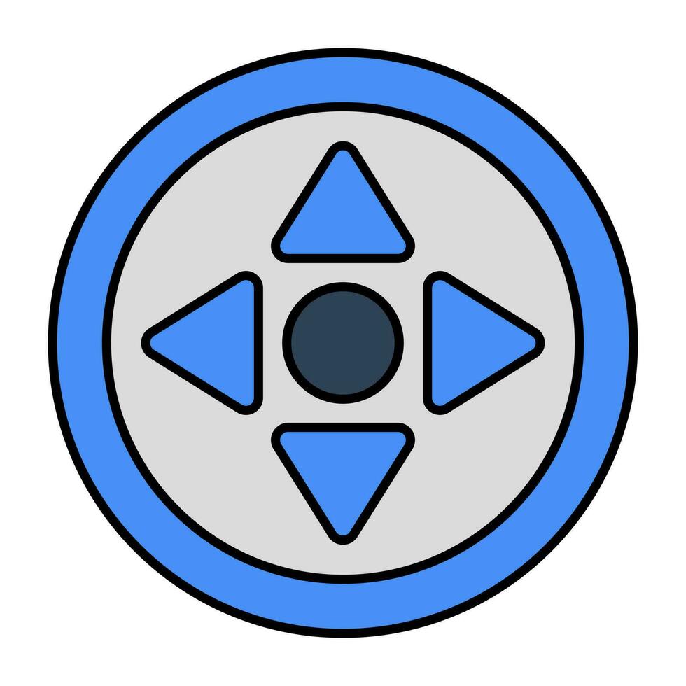 Editable design icon of control buttons vector