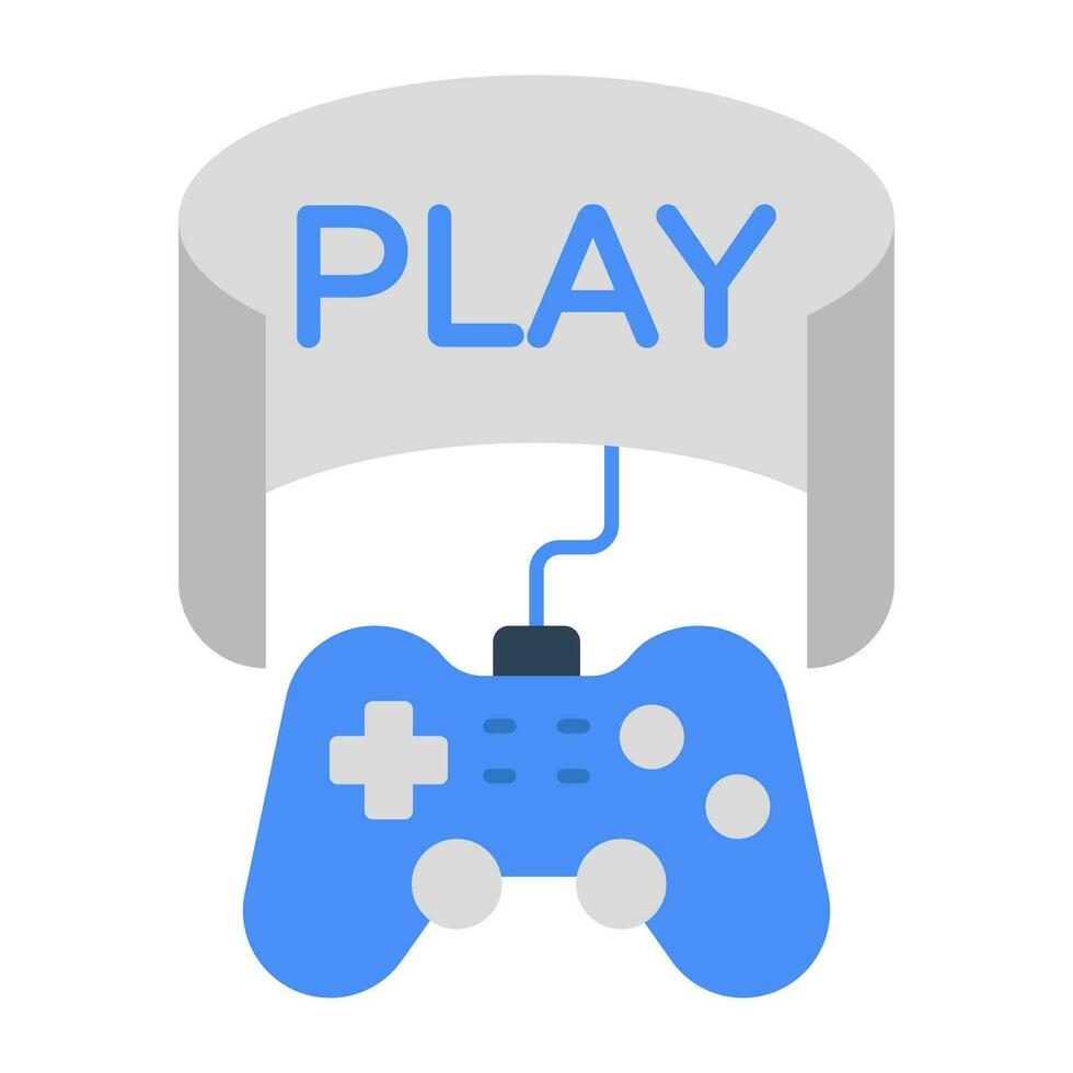 Modern design icon of play video game vector