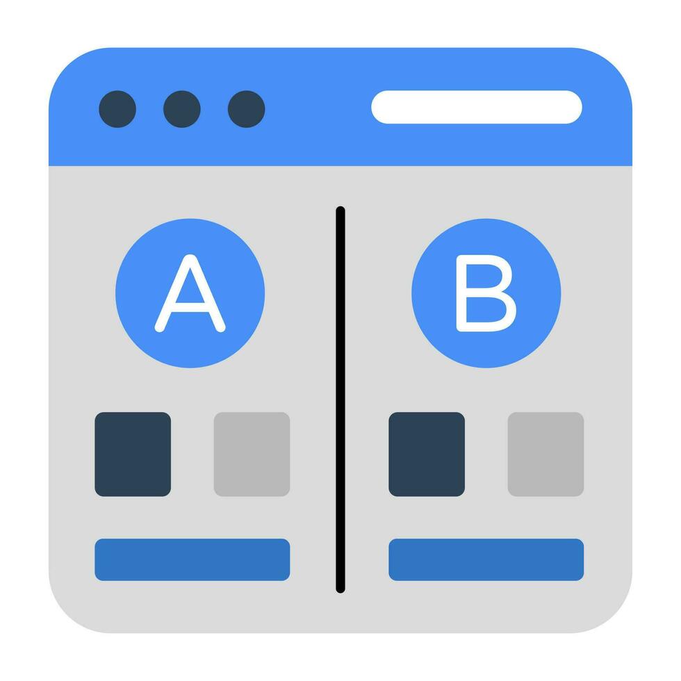 Vector design of comparison tes