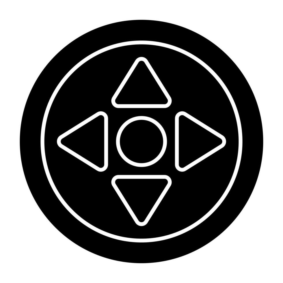 Editable design icon of control buttons vector