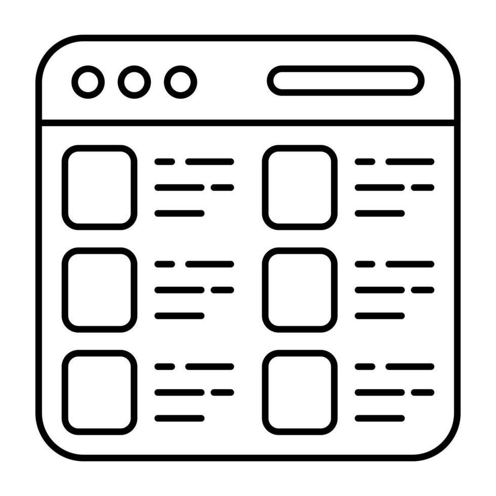 A premium download vector of web interface
