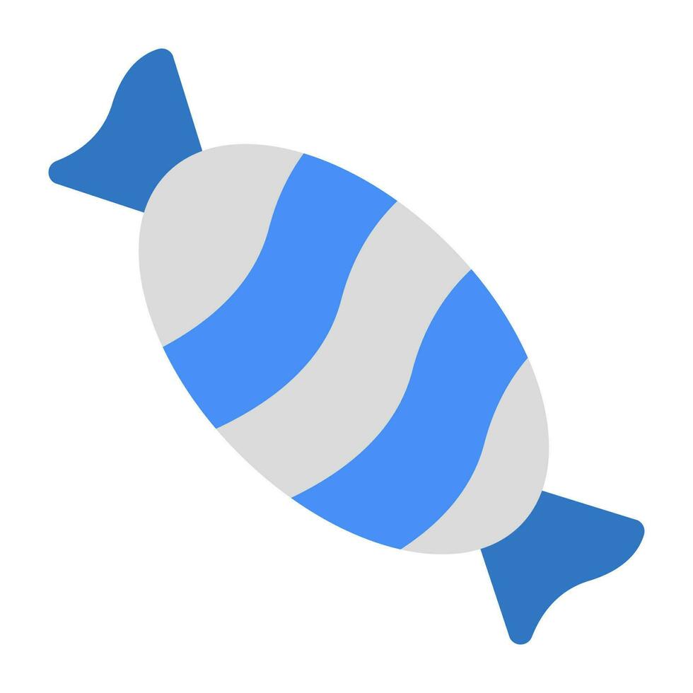 A unique design icon of wrapped toffee vector