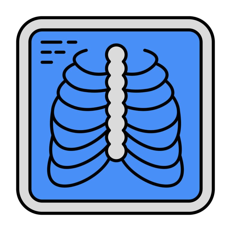 Unique design icon of ribs cage vector