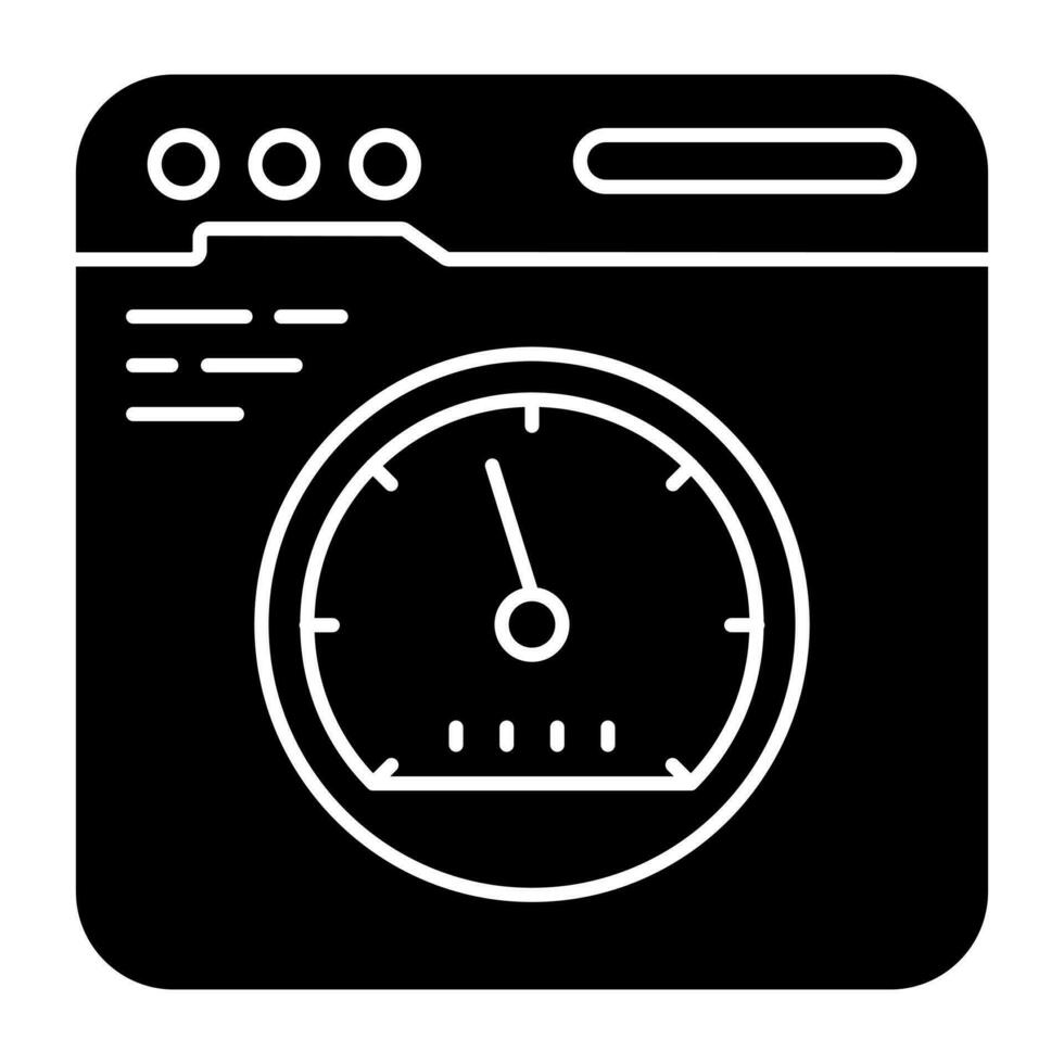 Modern design icon of web speed optimization vector