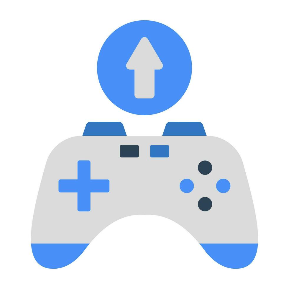Modern design icon of game upload vector
