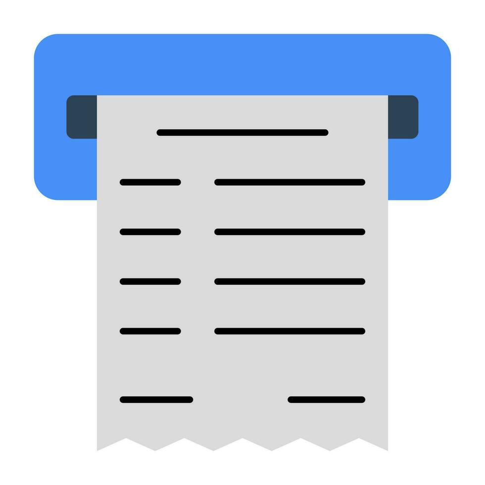 Trendy vector design of bank slip