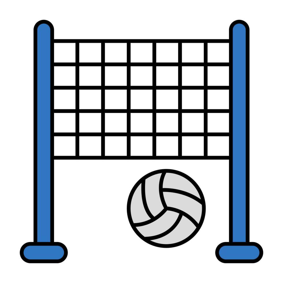 icono de descarga premium del juego de voleibol vector