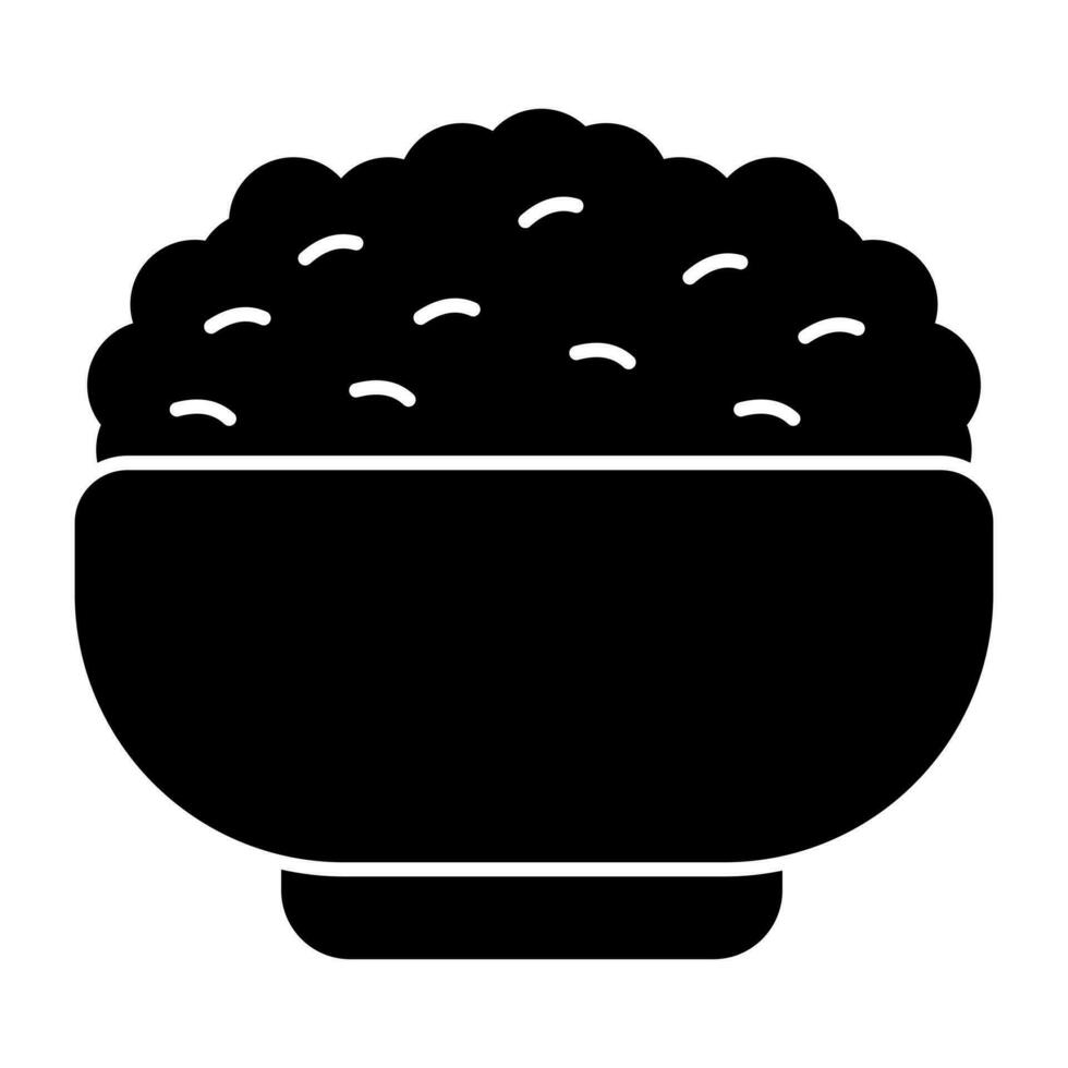 Food bowl icon in trendy design vector