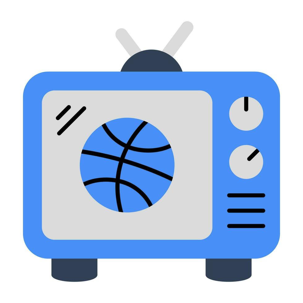 Conceptual design icon of watching match vector