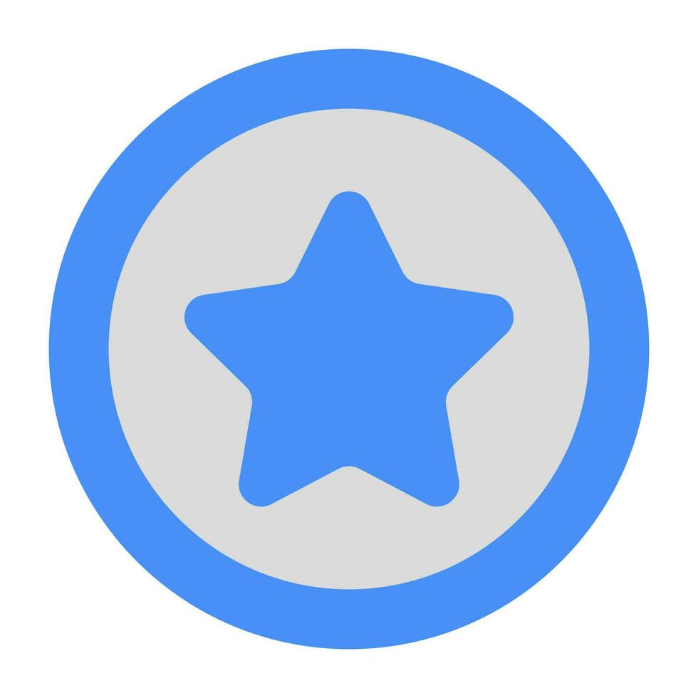A colored design icon of casino token vector