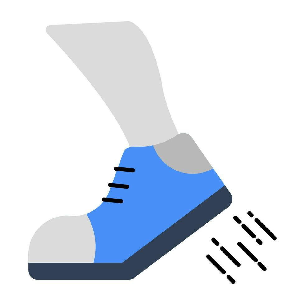 An editable design icon of runner vector