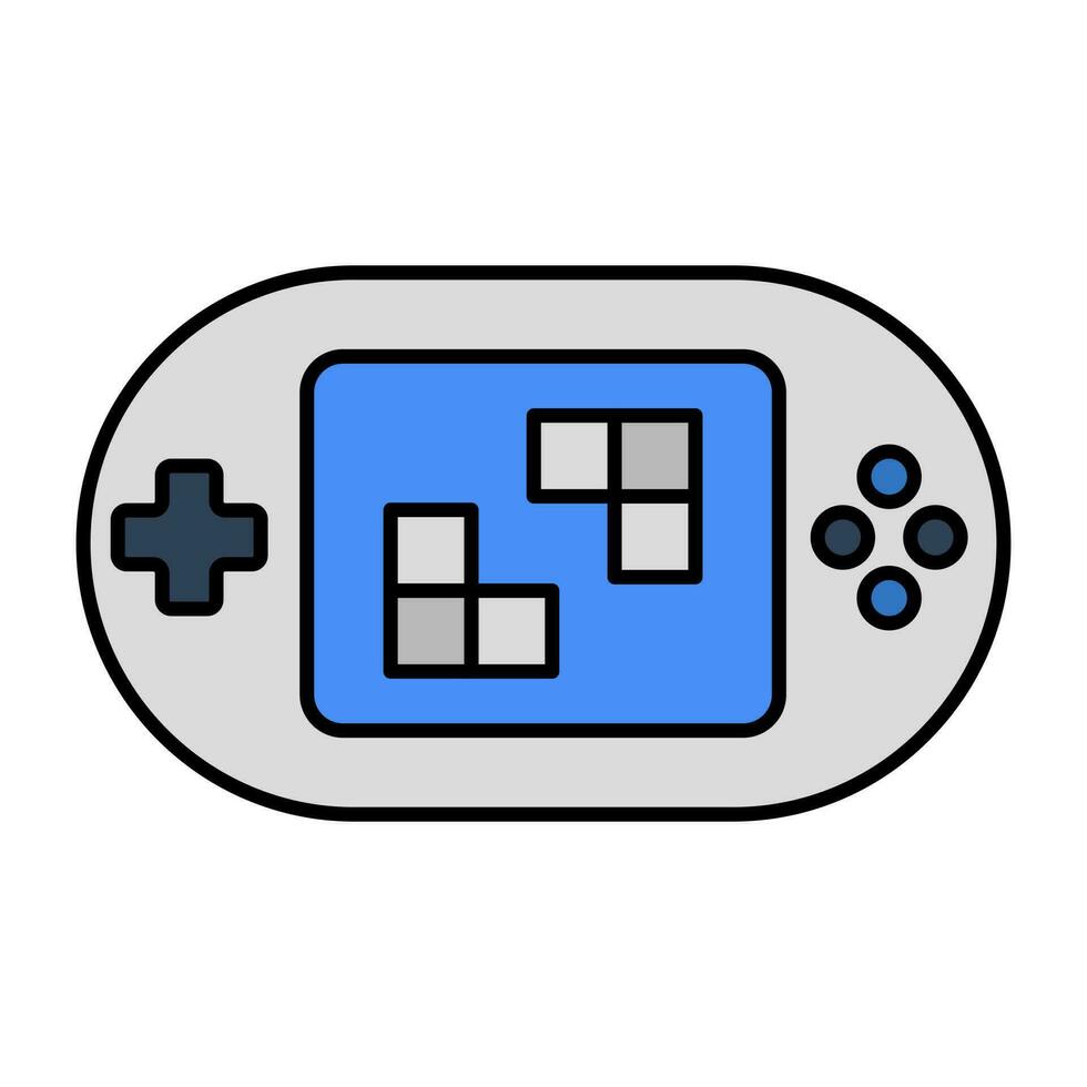 A flat design, icon of game console vector
