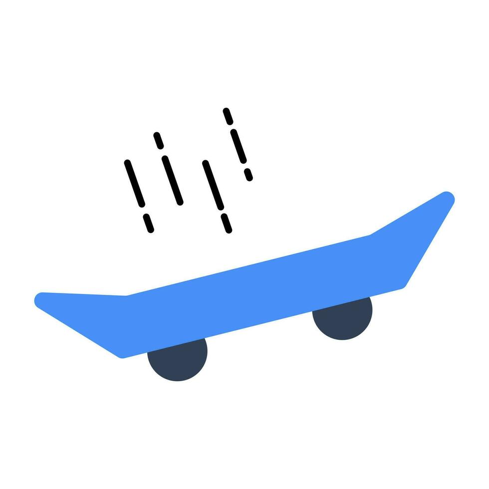 An icon design of skateboard vector