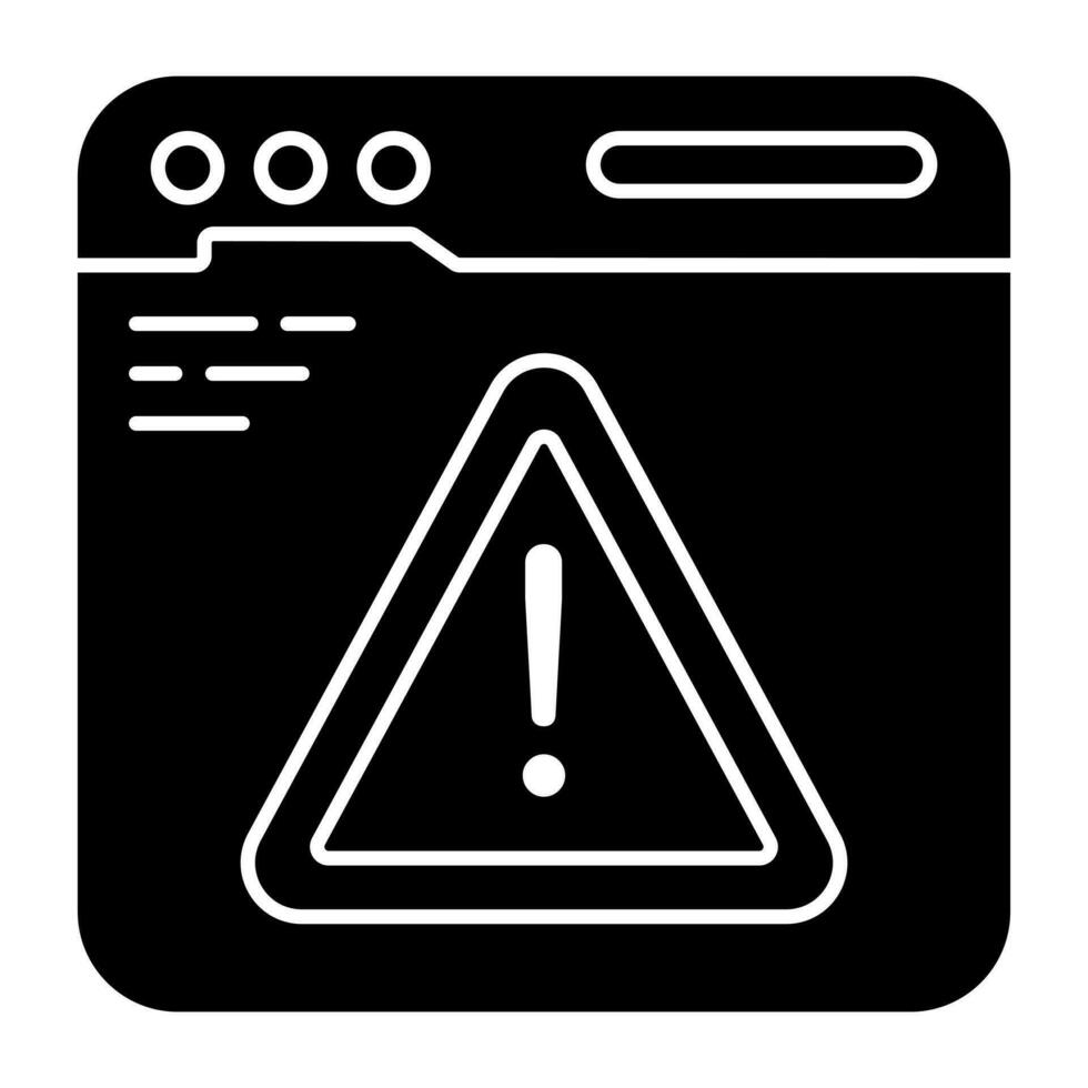 Modern design icon of web error vector