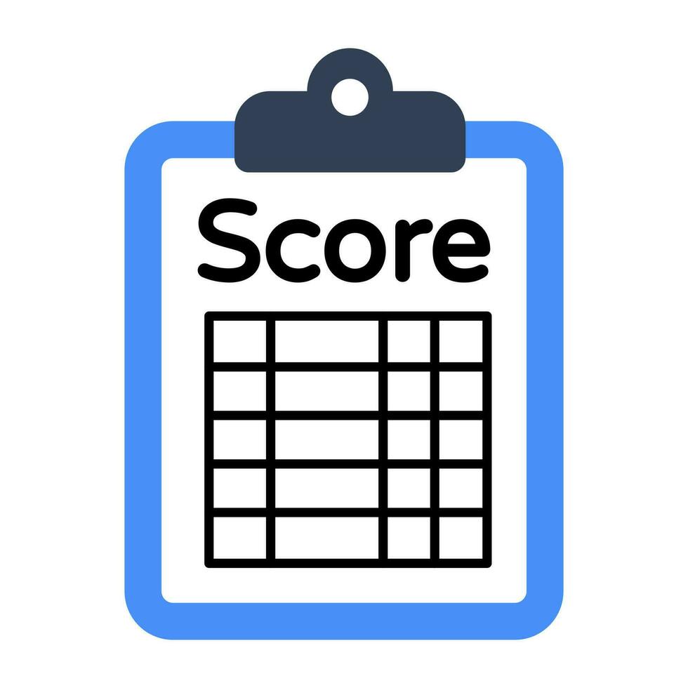 Score Sheet Icon In Flat Design 23896752 Vector Art At Vecteezy