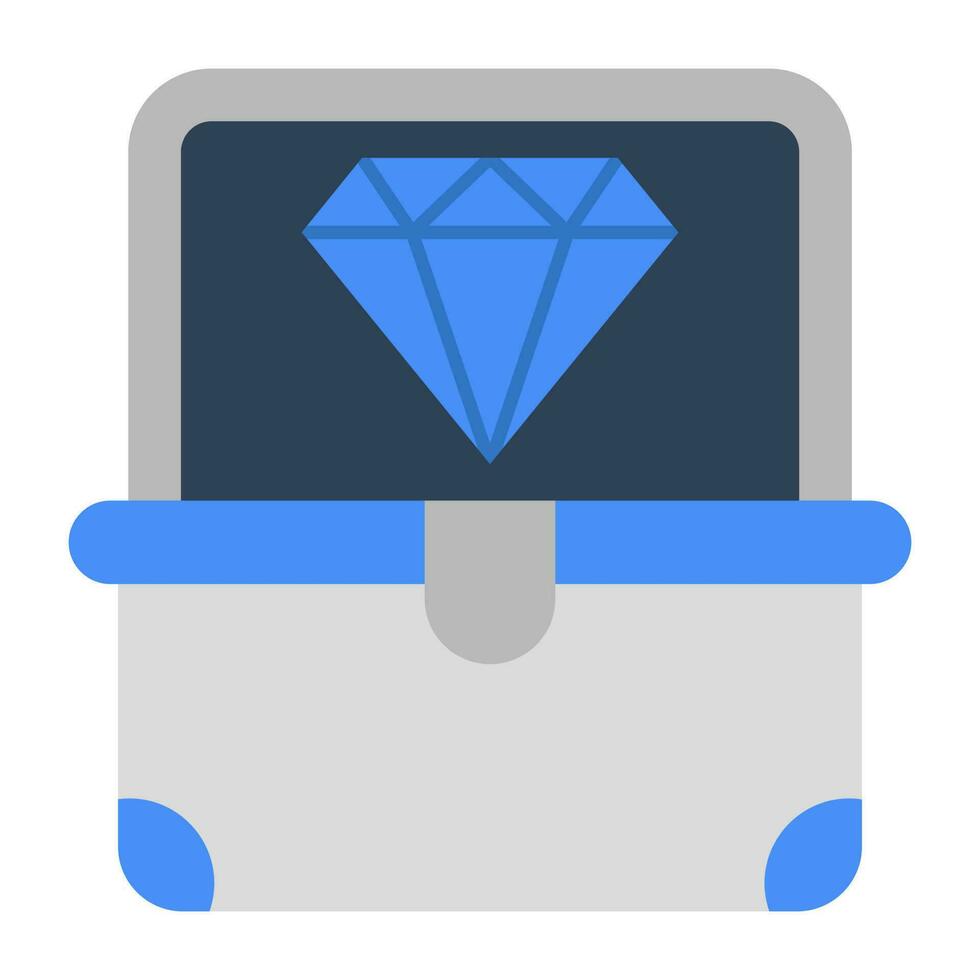 Trendy design icon of diamond vector