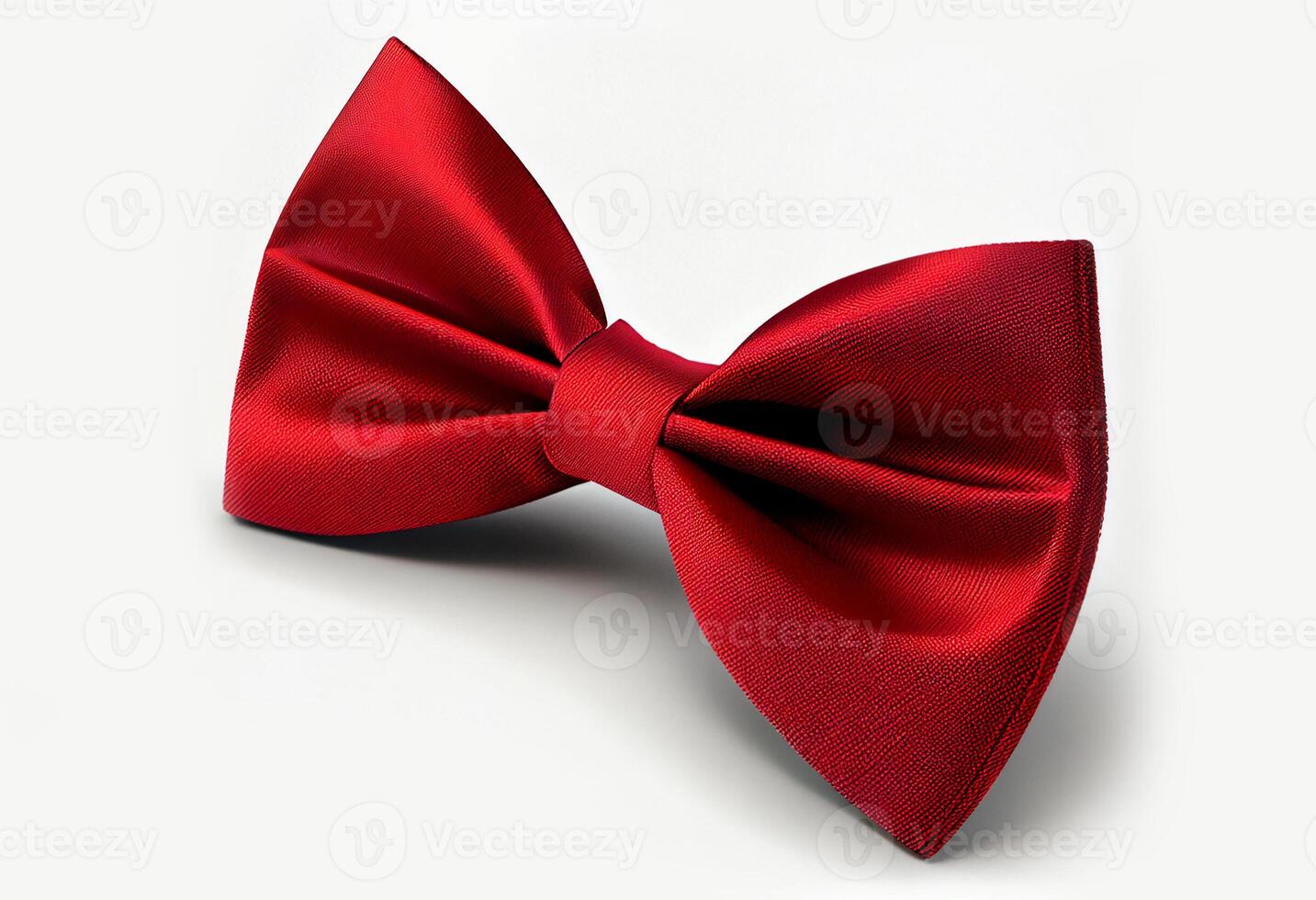 red bow tie on a white background. photo