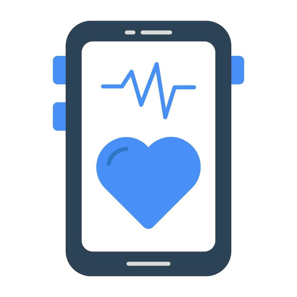 Trendy vector design of mobile medical app