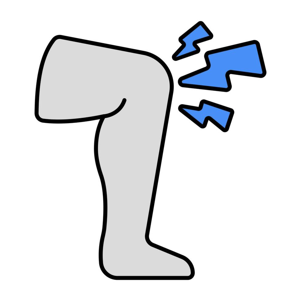 Creative design icon of knee pa vector