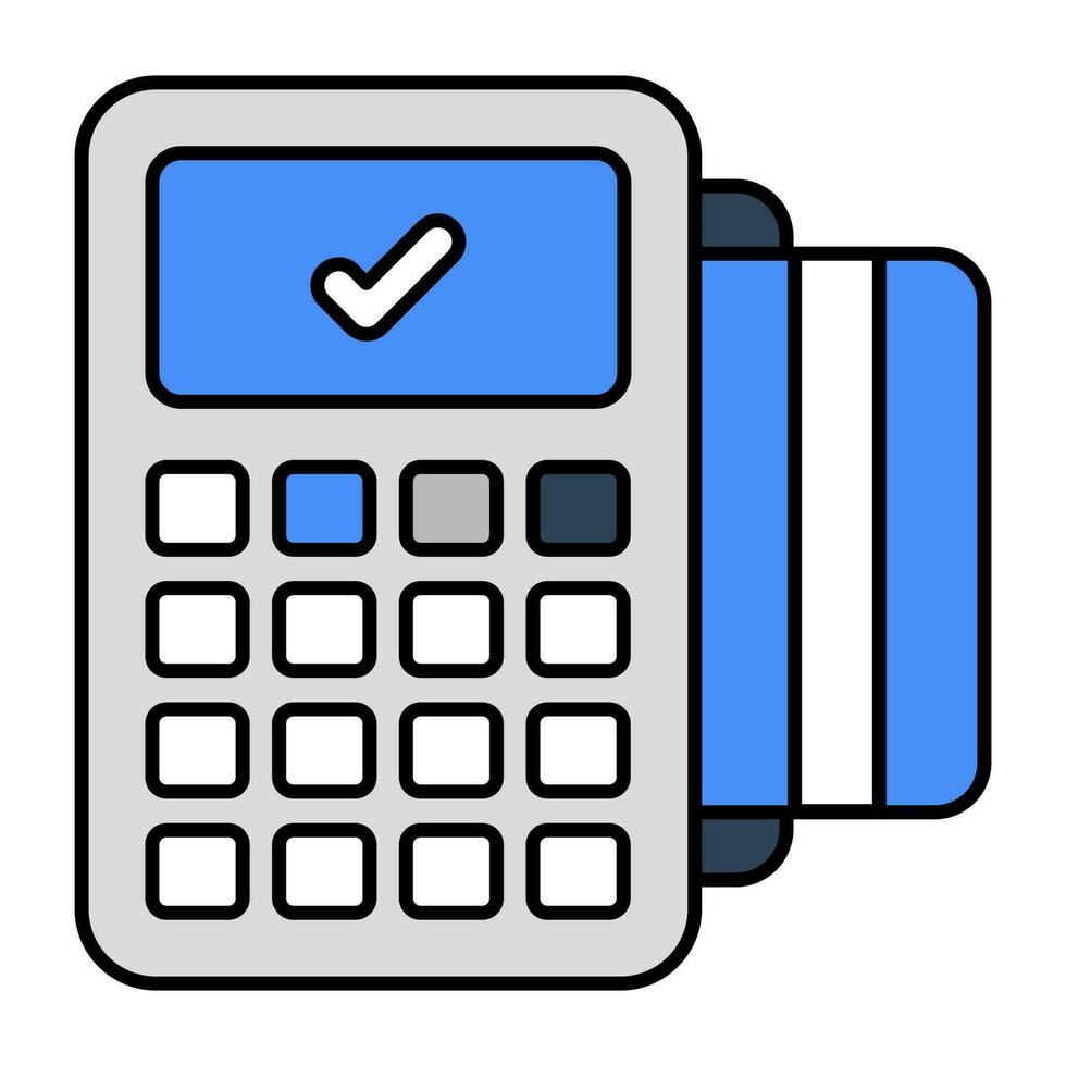 A premium download icon of point of sale vector