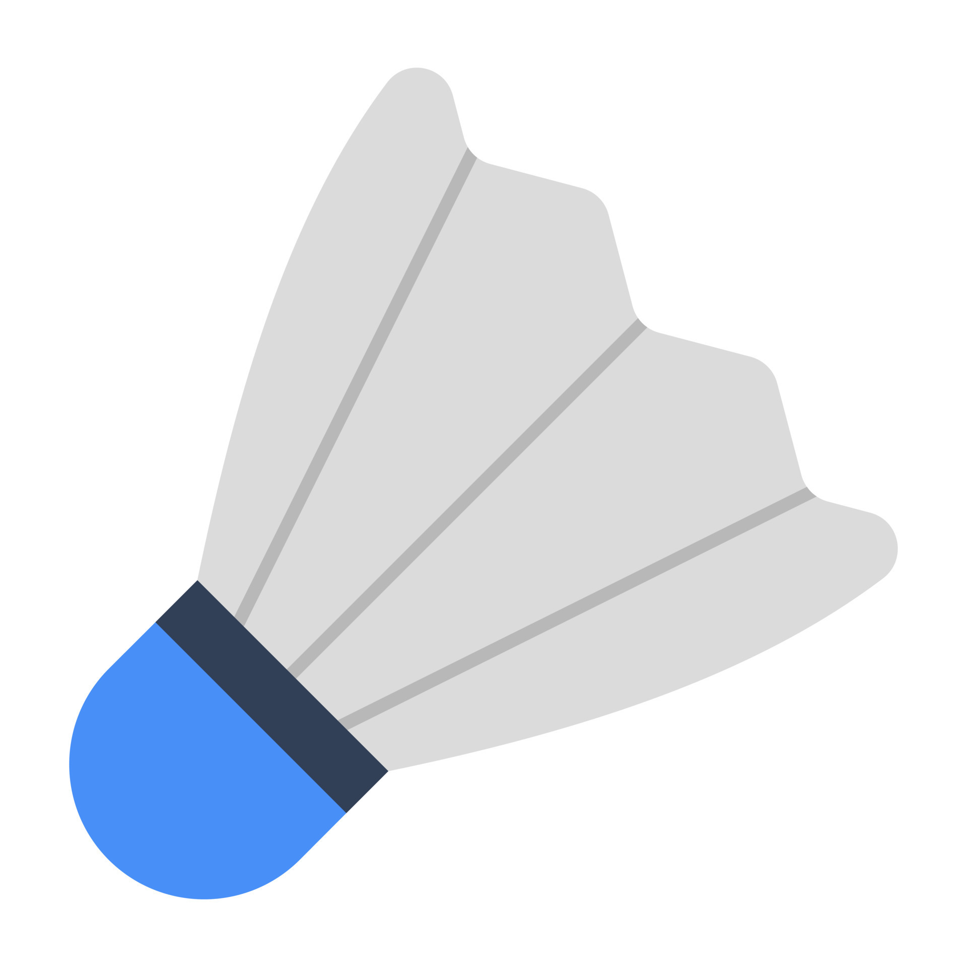 Badminton birdie icon, flat design of shuttlecock 23897115 Vector Art