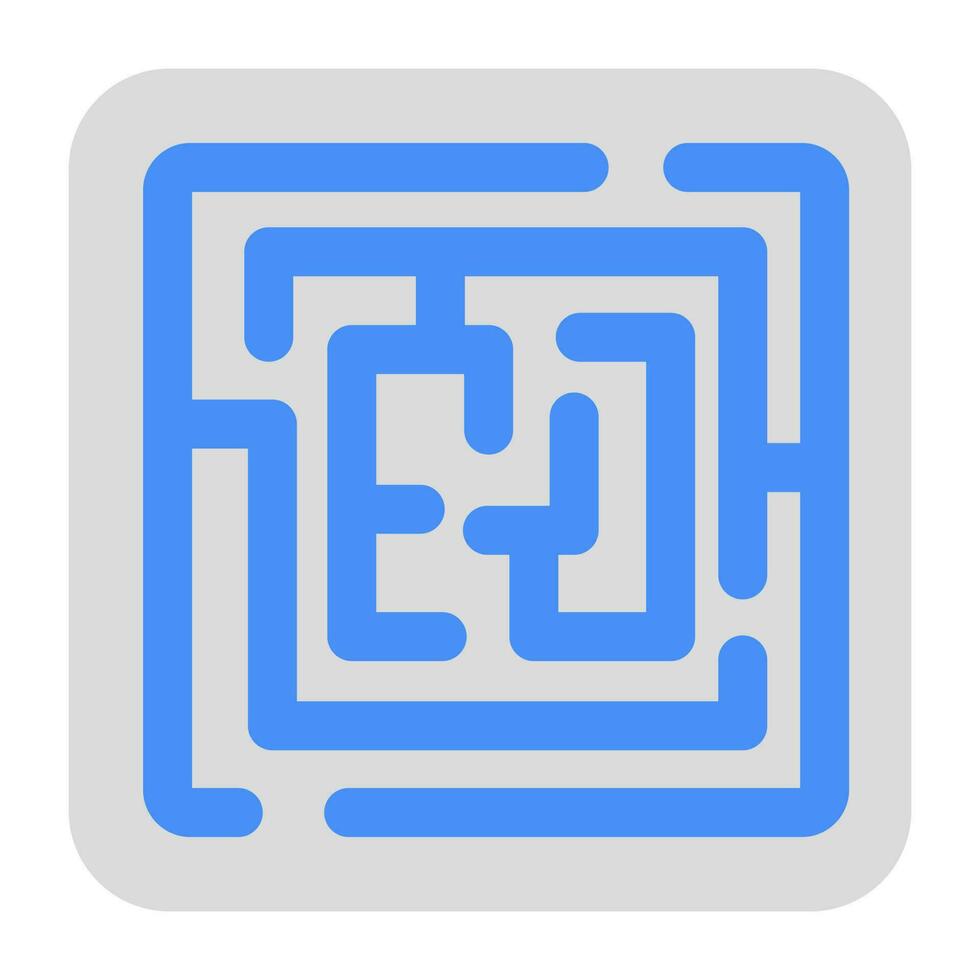 Trendy design icon of labyrinth vector