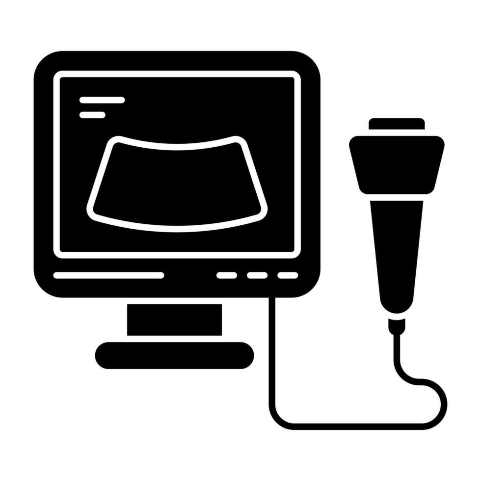 Modern design icon of ultrasound vector