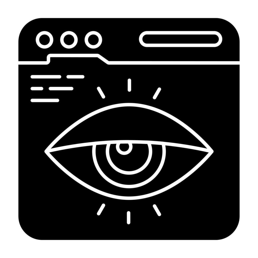 Modern design icon of web monitoring vector