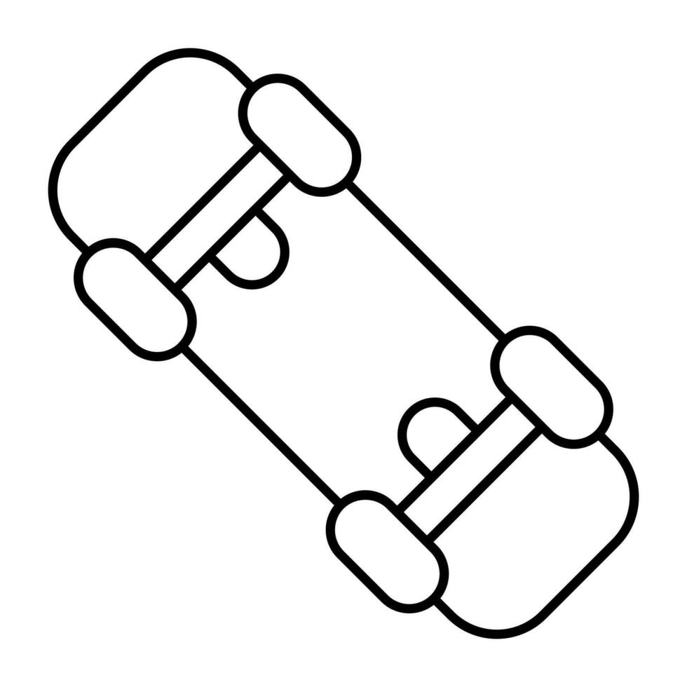 An icon design of skateboard vector