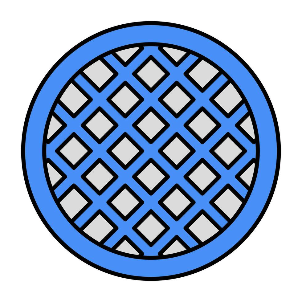 An editable design icon of waffle vector