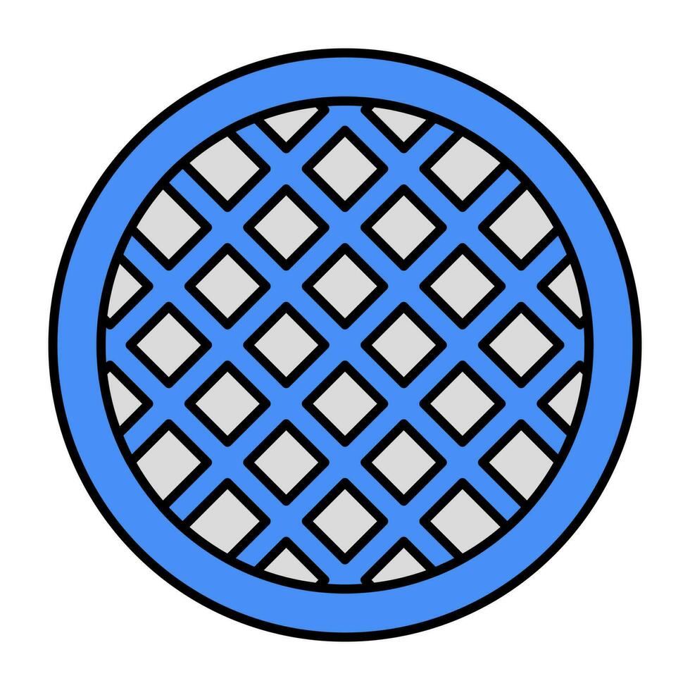 An editable design icon of waffle vector