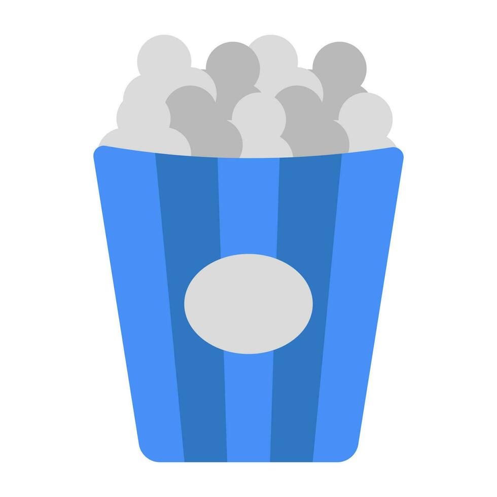 An icon design of popcorn bucket vector