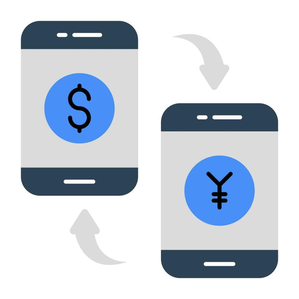 conceptual-design-icon-of-dollar-to-yuan-23897451-vector-art-at-vecteezy