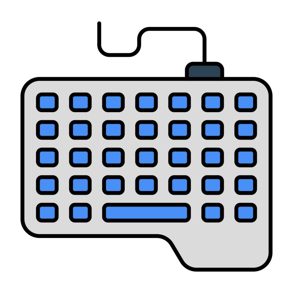 un plano diseño, icono de teclado vector