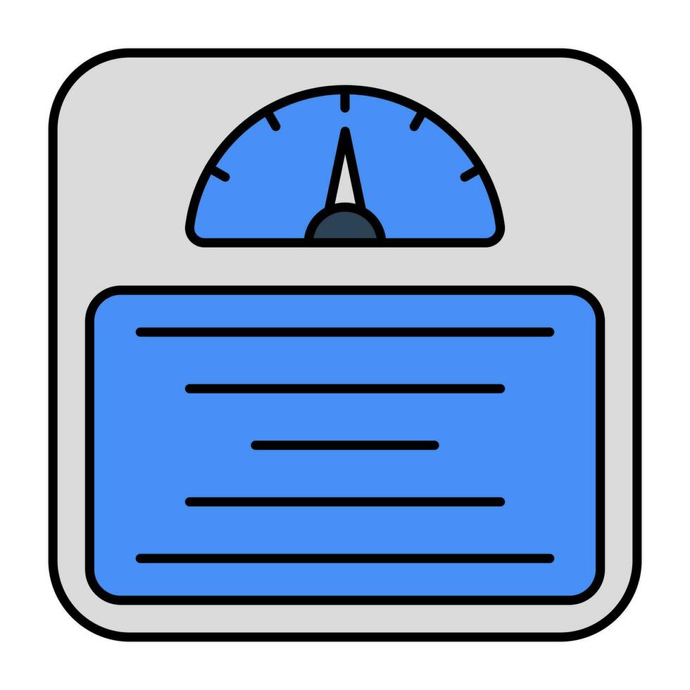 An icon design of weight scale vector