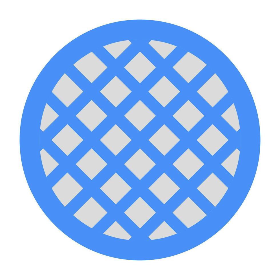 An editable design icon of waffle vector