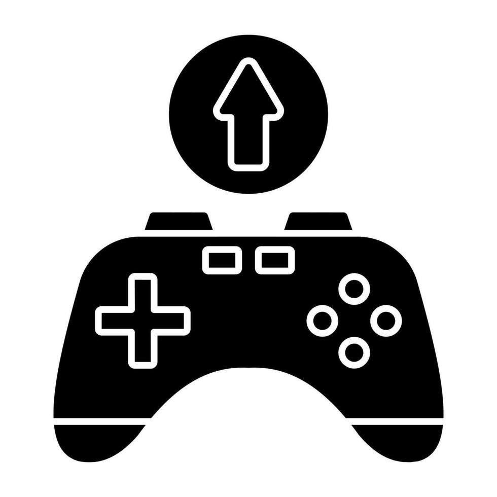 Modern design icon of game upload vector