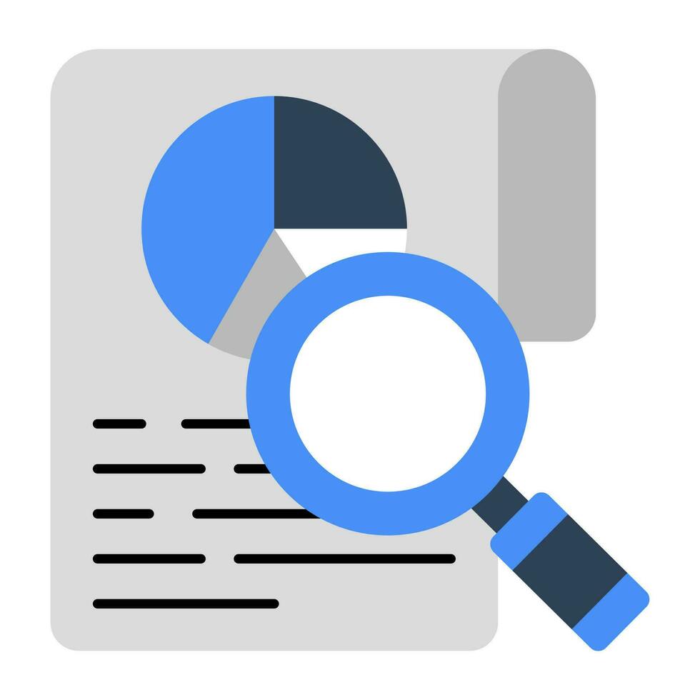 Editable design icon of data analysis vector