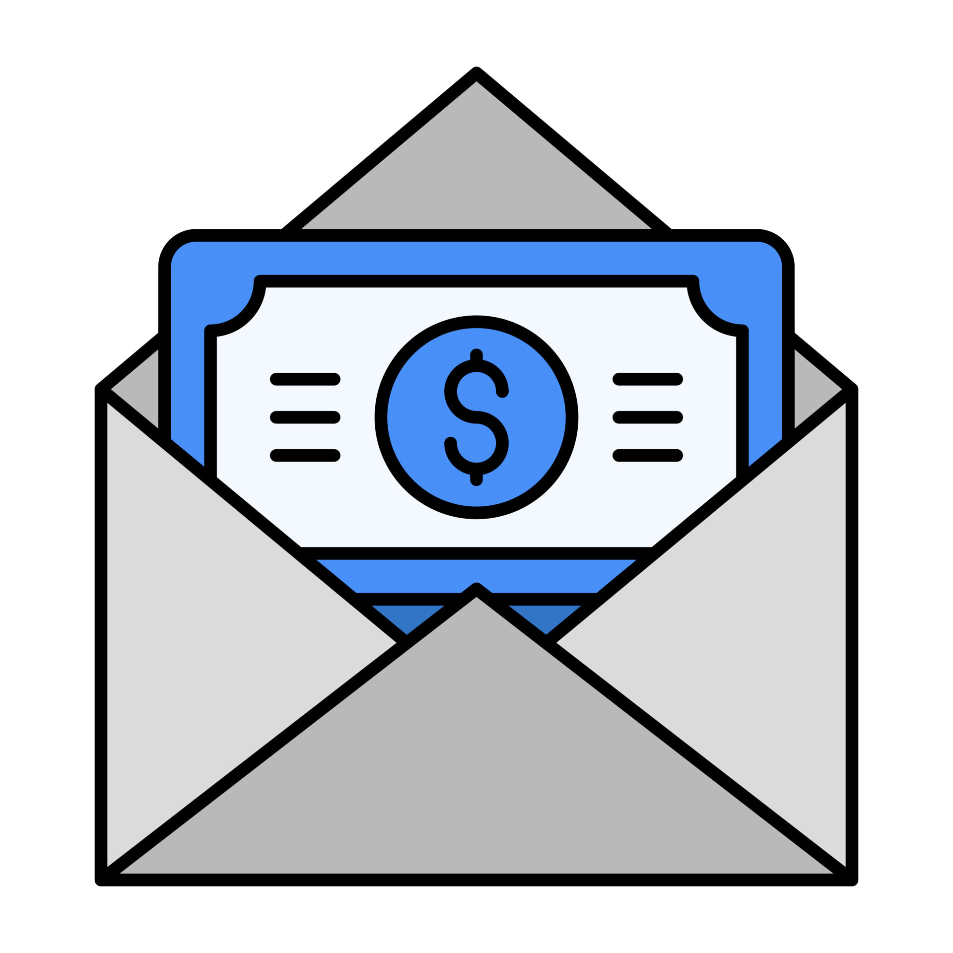 Money envelope icon in flat design 23897776 Vector Art at Vecteezy