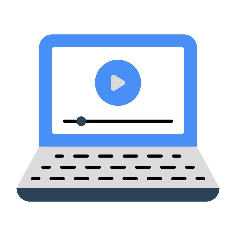 Premium download icon of online video vector