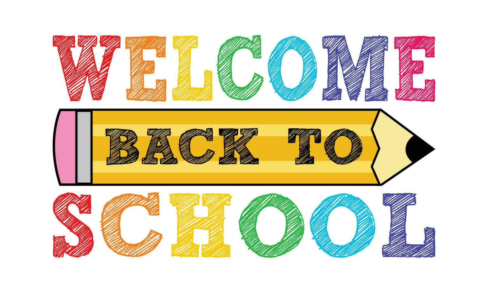 Welcome Back To School T-shirt Design Vector Illustration - funny ...