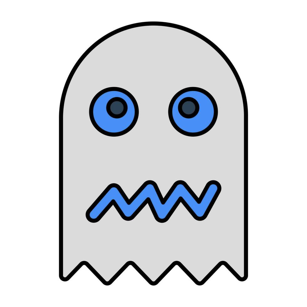 Creative design icon of ghost game vector